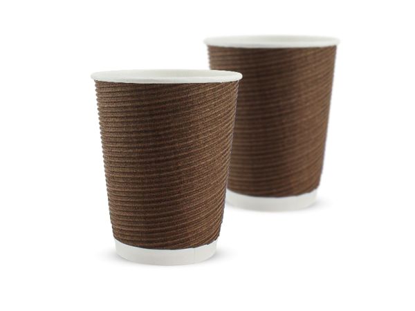 Гофростакан 340 мл (Коричневый) Гофростакан 340 мл (Коричневый)