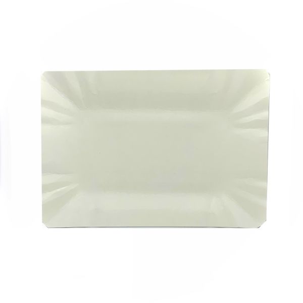 Тарелка  из картона 12*20 ламинированная