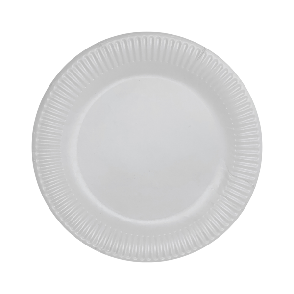 Тарелка  из картона д25 ламинированная