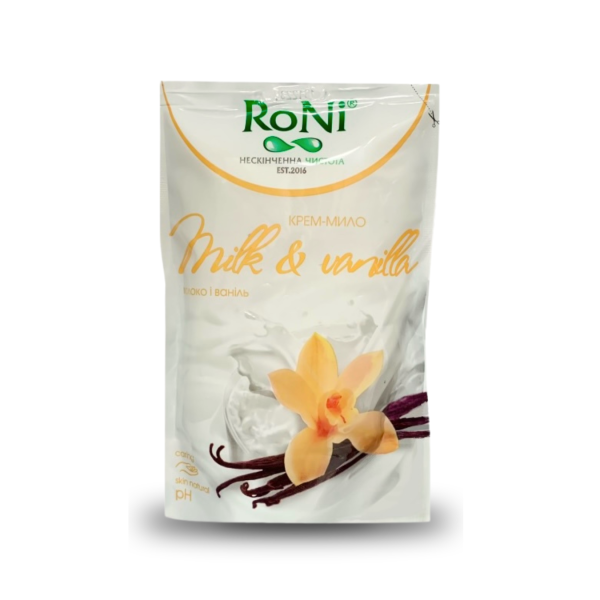 Крем-мило рідке Aloe&Yogurt з гліцерином дозатор RoNi 450мл Крем-мило рідке Aloe&Yogurt з гліцерином дозатор RoNi 450мл