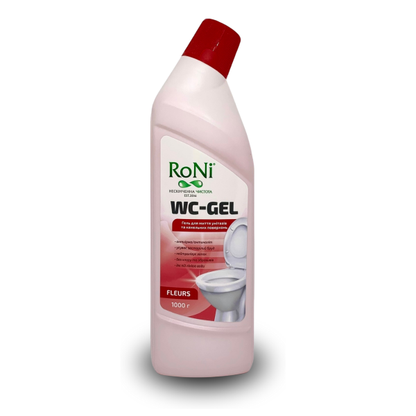 Гель для миття унітазів та кахельних поверхонь RoNi 5л Гель для миття унітазів та кахельних поверхонь RoNi 5л
