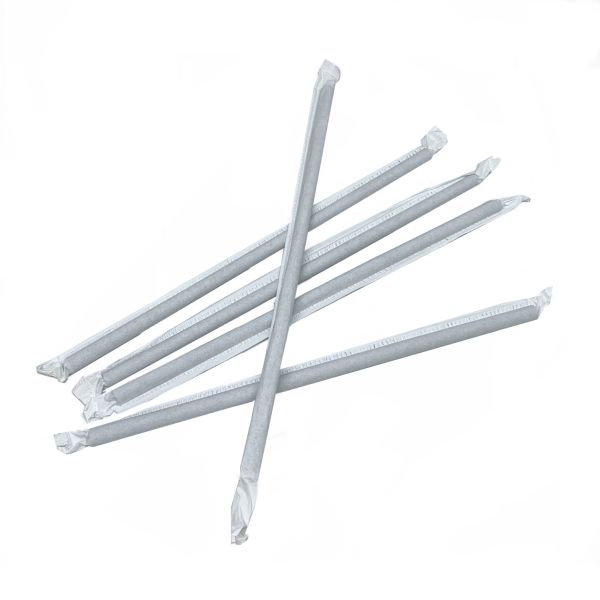 Трубочка 6.8  Черная Фреш 21см в индивидуальной упаковке 1122710