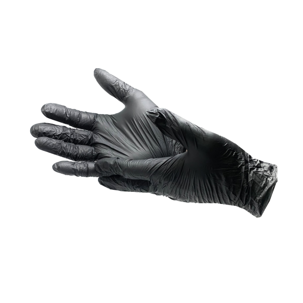 Перчатки нитриловые М черные