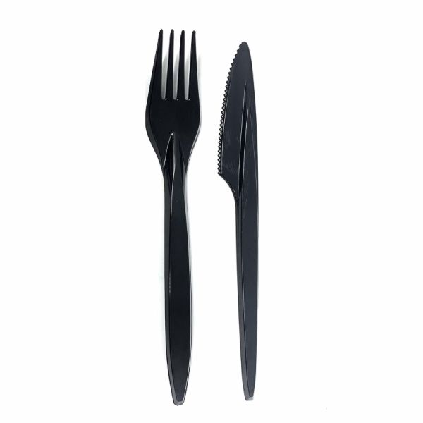 Комплект чорний "Преміум" виделка+ніж Комплект чорний "Преміум" виделка+ніж