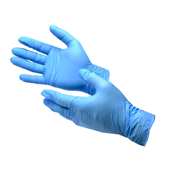Перчатки нитриловые ХL синие