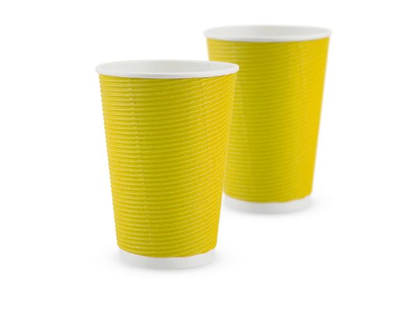 Гофростакан 340мл (желтый) Гофростакан 340мл (желтый)